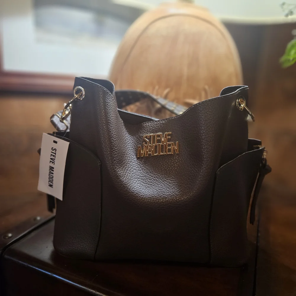 Steve Madden Brown Leather Hobo Bag
